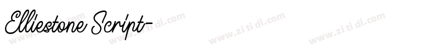 Elliestone Script字体转换 Elliestone Script字体转换